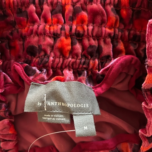 Anthropologie Floral Velvet Maxi Skirt - Picture 6 of 7